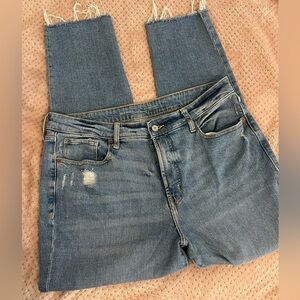 Old Navy Classic Blue Jean O.G. Straight with raw hem